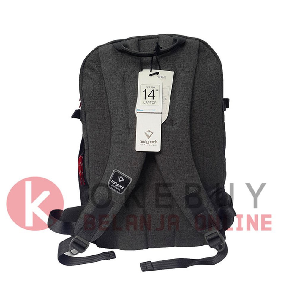 Tas Ransel Bodypack 2800 Grey - Tas Laptop - Tas Harian