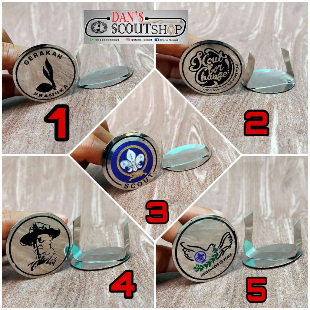 Ring Kacu Pramuka Chrome Ring Kacu Bahan Kuningan Ring Mengkilap Ring Putra dan Ring Putih