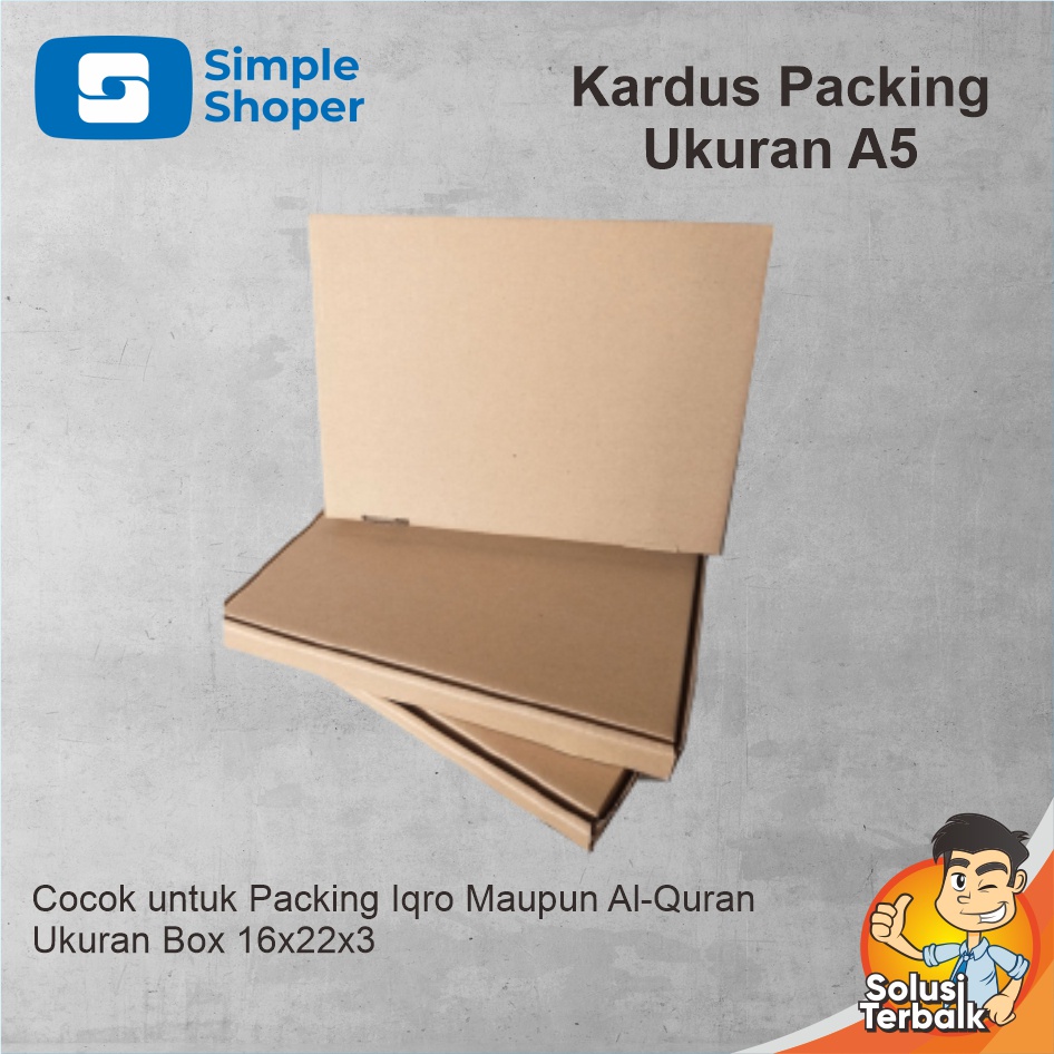 

Kardus Packing / Kardus Box Ukuran A5 Cocok Untuk Iqro Atau Al-Qur'an