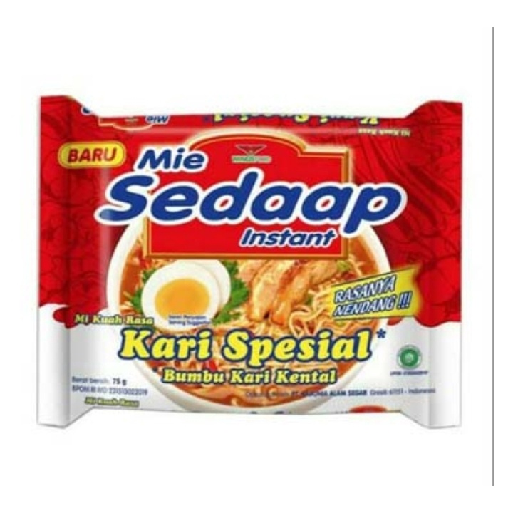 

Sedap Mie Instan Kari Kental Special 75 G