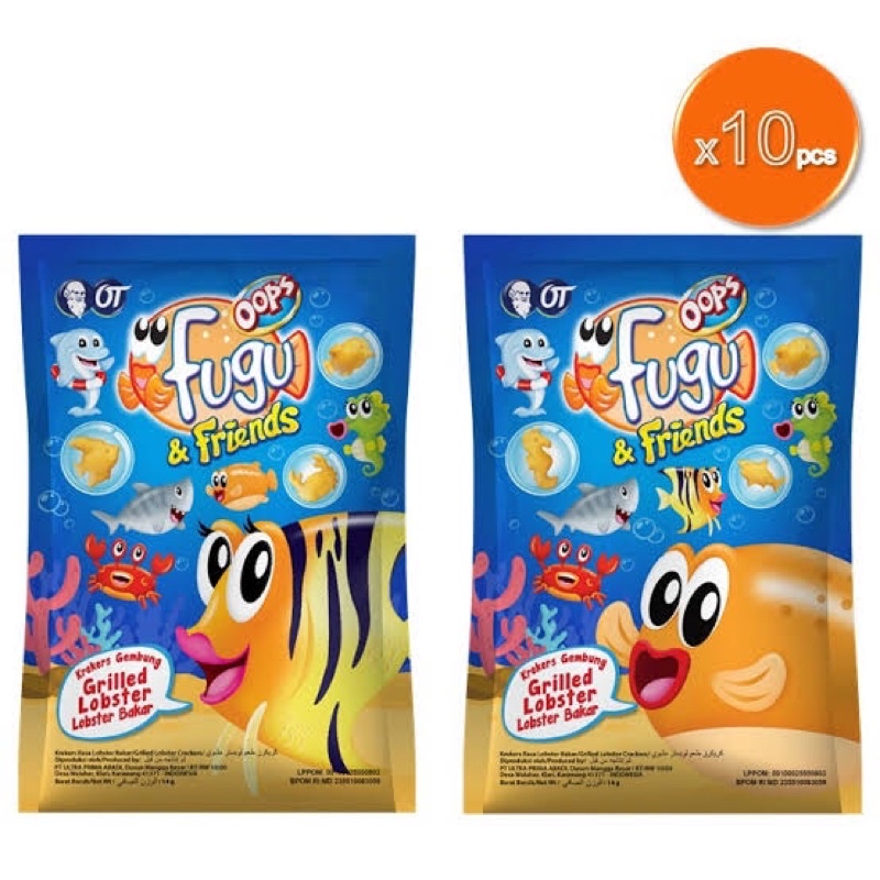 OOPS Fugu Puff Crackers Grilled Lobster 14gr
