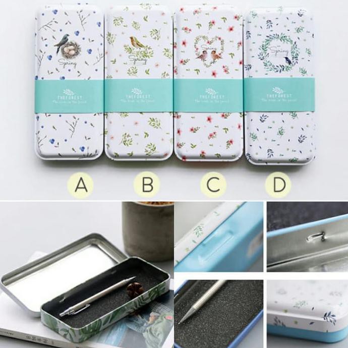 

SPRING BIRD TIN CASE PENCIL / TEMPAT PENSIL ANAK PROMO