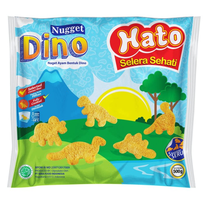 Jual Hato Nugget Ayam Bentuk Dino Nugget Dino Shopee Indonesia