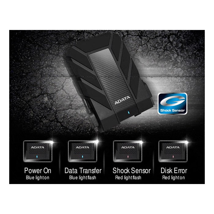 Adata HD710 Pro 2TB : Hardisk Eksternal External Antishock Waterproof Hard Disk Eksternal