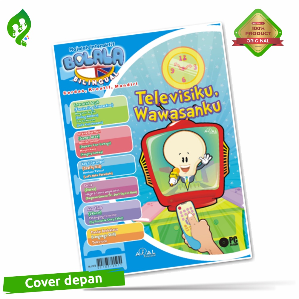 CD Interaktif Bolala ( Televisiku Wawasanku ) Akal Interaktif Garansi 1 Tahun