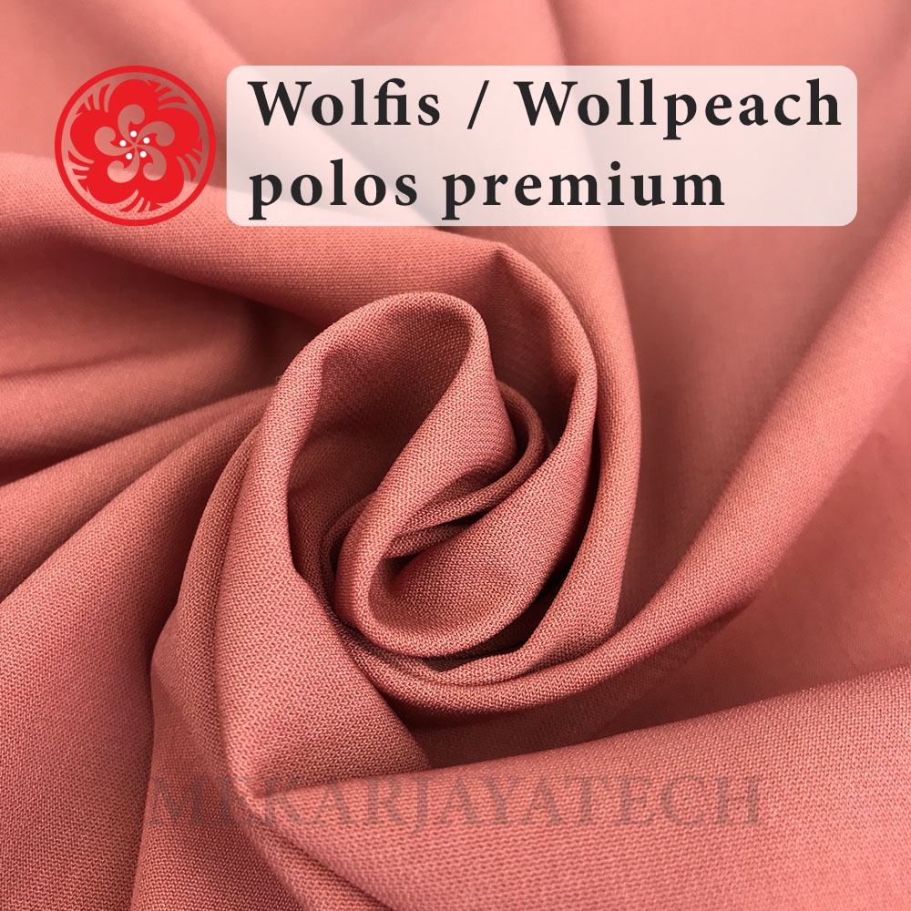 Kain Wolfis/Woolpeach polos premium
