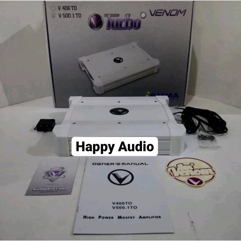 Monoblock Venom Turbo V500.1TO V 500.1 TO Power Amplifier Baru Original Bergaransi Resmi