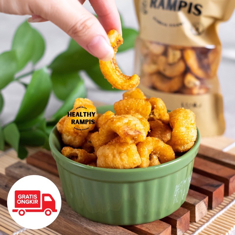 

Healthy rampis snack pisang sehat oven 150gr ready