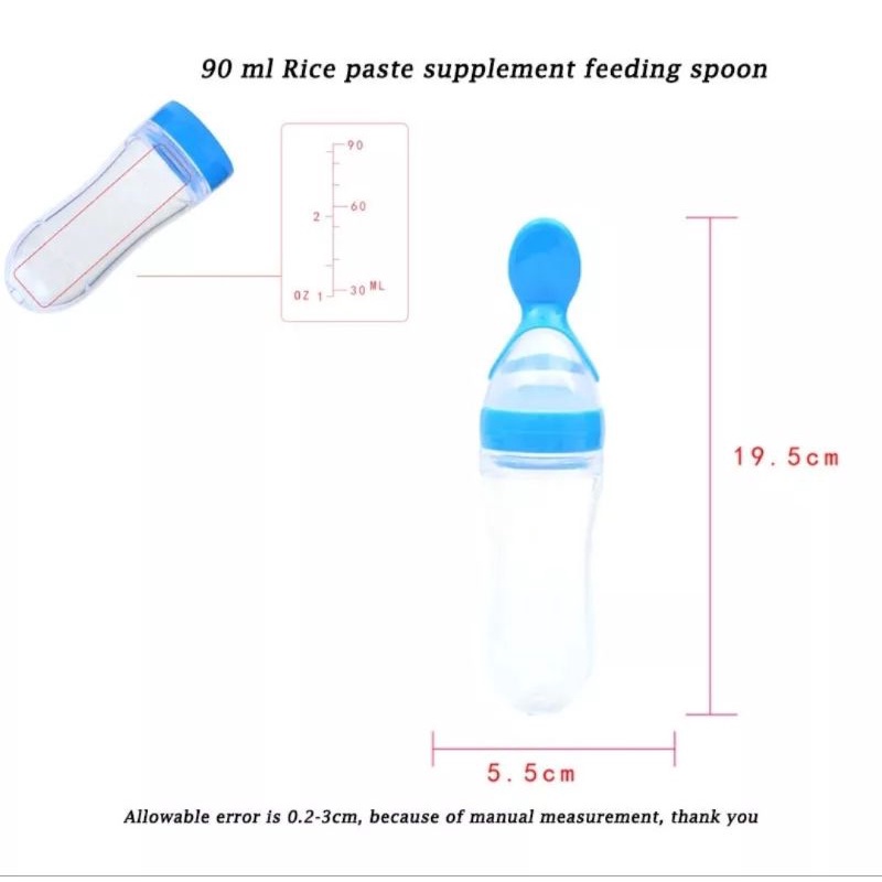 Sendok Makan Bayi MPASI Botol Sendok MPASI Botol Silicone Baby Feeding Bottle