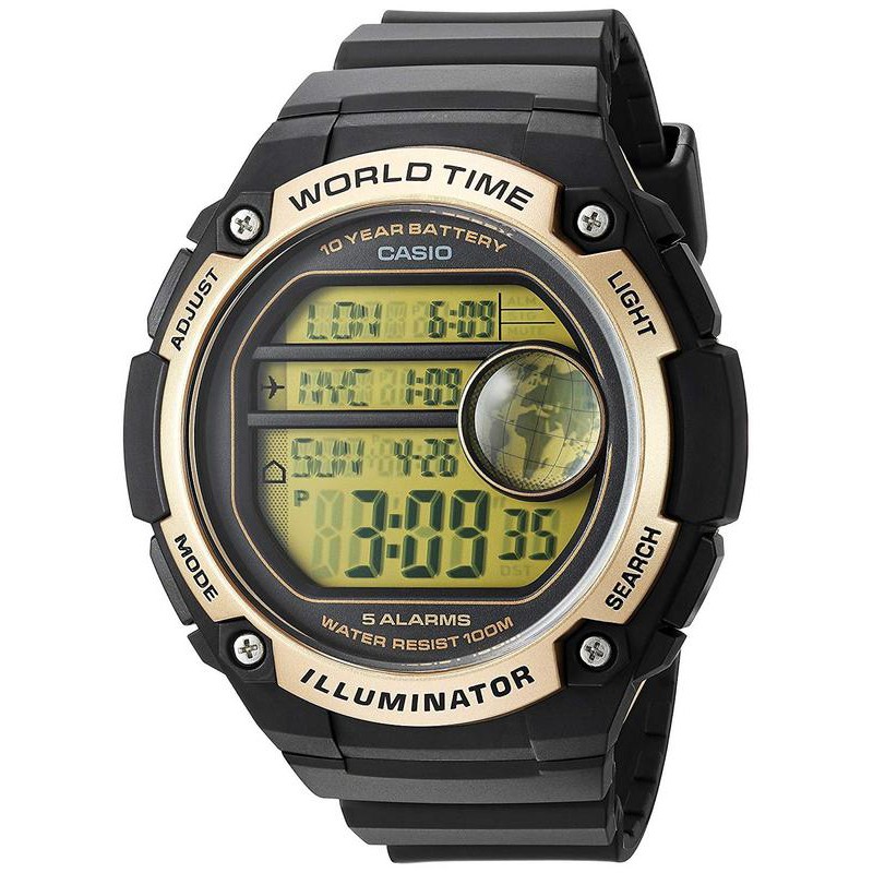 CASIO ORIGINAL AE-3000W-9A / AE 3000W 9A JAM TANGAN PRIA DIGITAL KARET MURAH