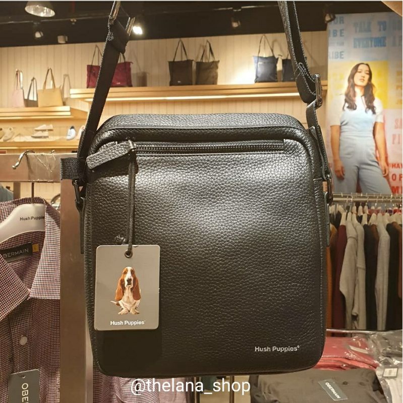 FULL KULIT TAS HUSH PUPPIES PRIA ORIGINAL COUNTER KULIT ASLI JARANG BGT ADA HARGA MIRING 388