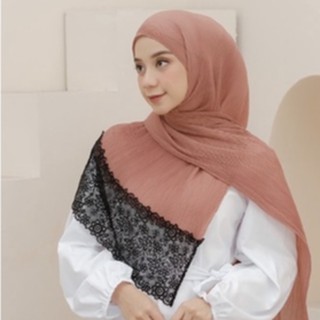 Pasmina Plisket Lace import Premium #3