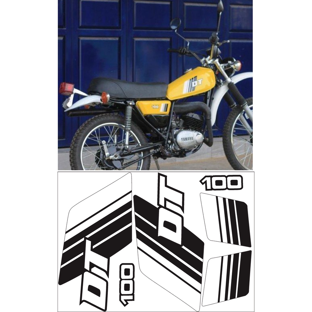 STRIPING STIKER YAMAHA DT 100