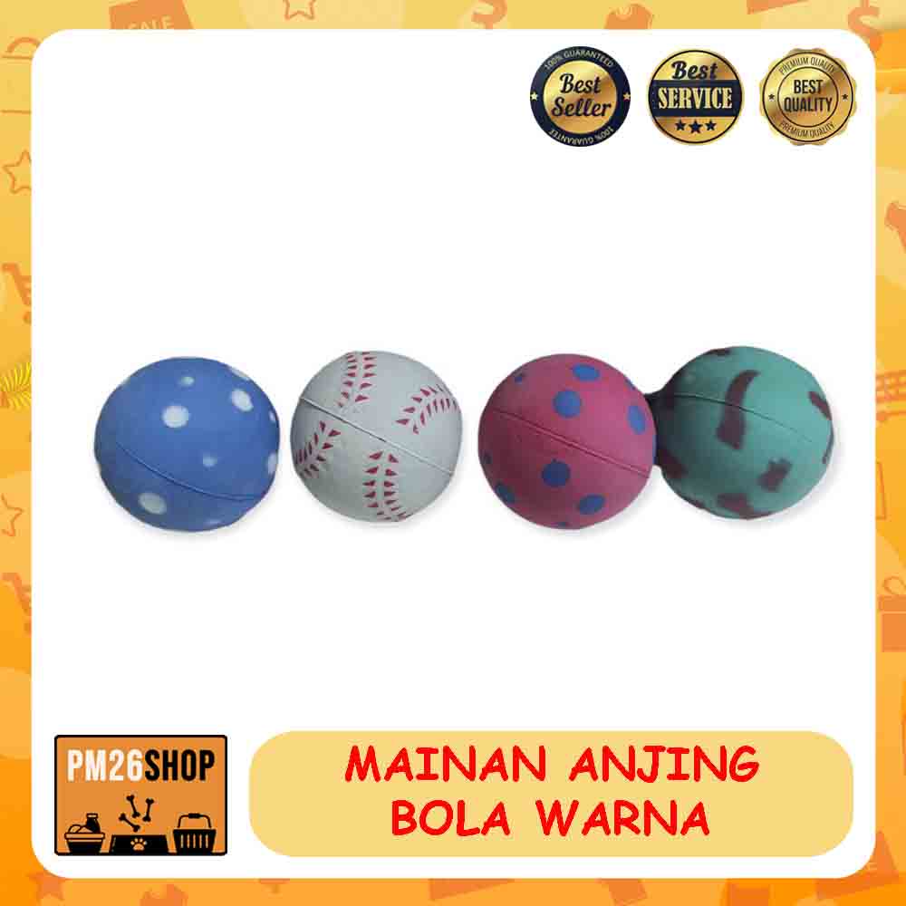 MAINAN ANJING BOLA WARNA