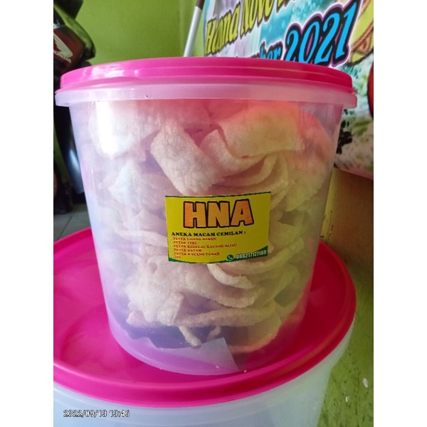 

kerupuk udang asli sidoarjo ukuran toples 5 liter