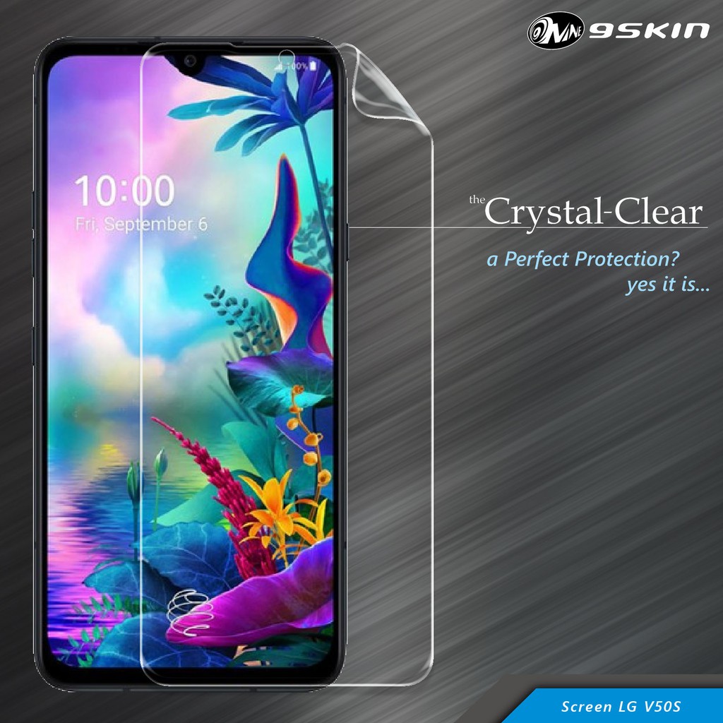 9Skin Crystal Clear CC Screen / Back for LG V50S