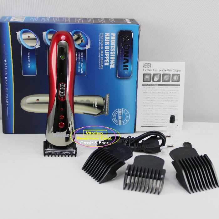 Sonar SN-5803 Mesin Alat Cukur Rambut Cas / Clipper Potong Rambut