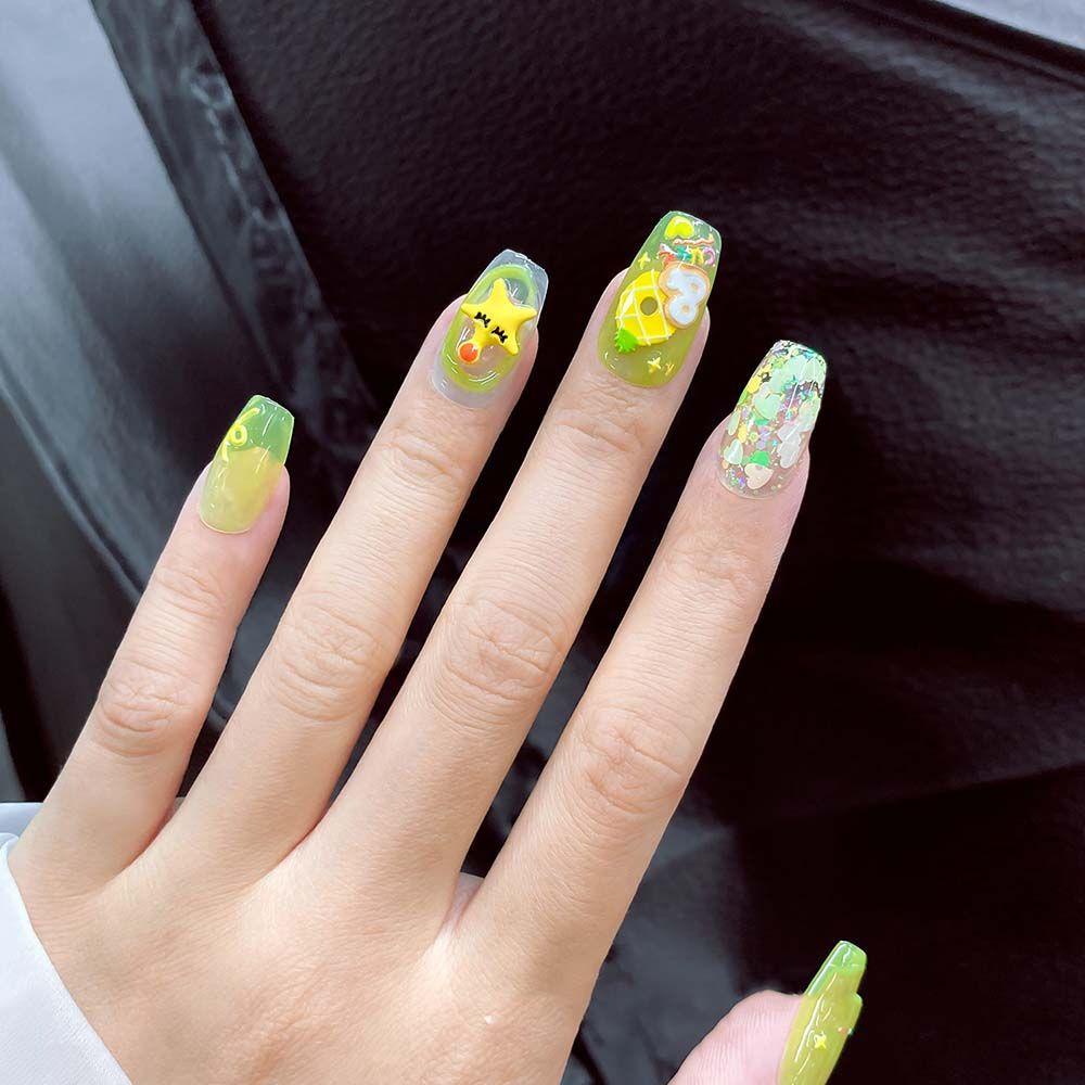 AUGUSTINA Agustinina Perhiasan Nail Art Kartun Logam Wortel Bintang Jepang DIY Nail Art