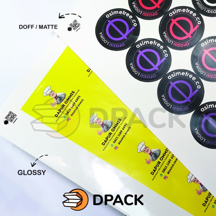 

PEREKAT-PENGIKAT- CETAK STIKER | PRINT STICKER VINYL A3+ & KISS CUT - BULAT, VINYL DOFF -PENGIKAT-