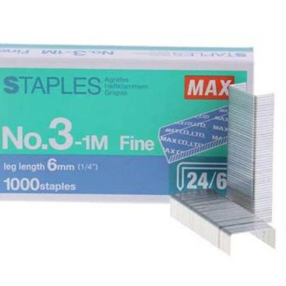 

Berkualitas Isi staples Max no.3 dan no.10-1 ,.