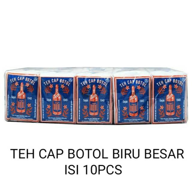 

TEH TUBRUK CAP BOTOL BIRU BESAR ISI 10PCS