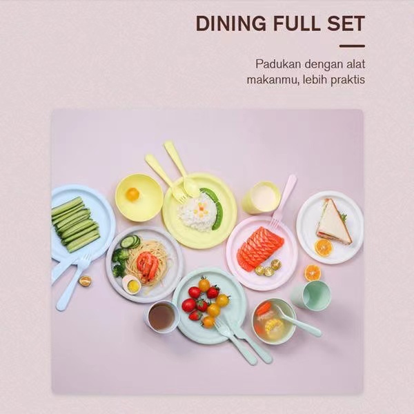 Gelas Plastik Warna Warni High Quality BPA Free SAMONO STW03C Reusable Microwave Cangkir Tahan Panas