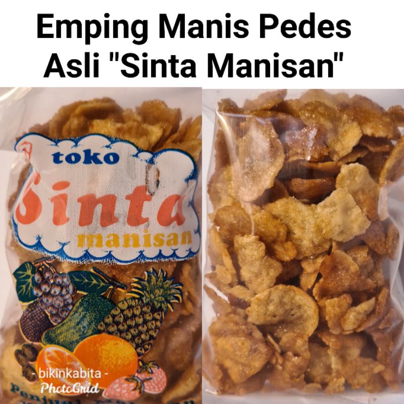 

Emping Manis Pedes Asli Sinta Manisan Berat -100 Gram khas Cirebon
