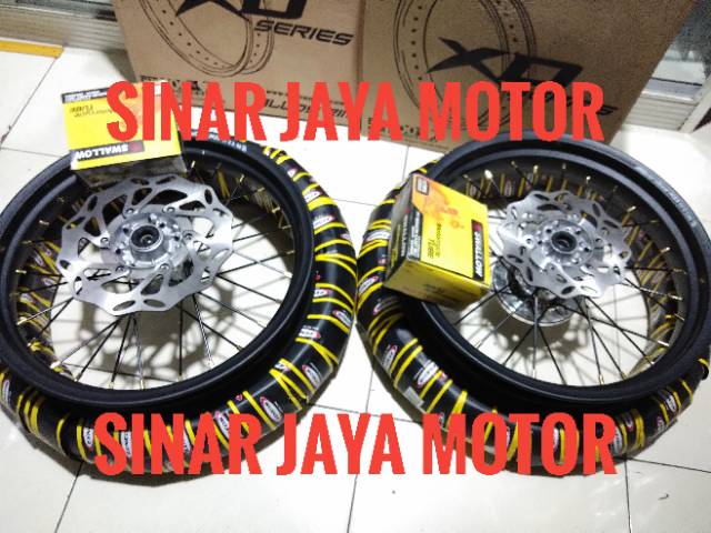 Velg klx 150 - klx bf 150 - dtracker 150 - 1set super moto  paketan