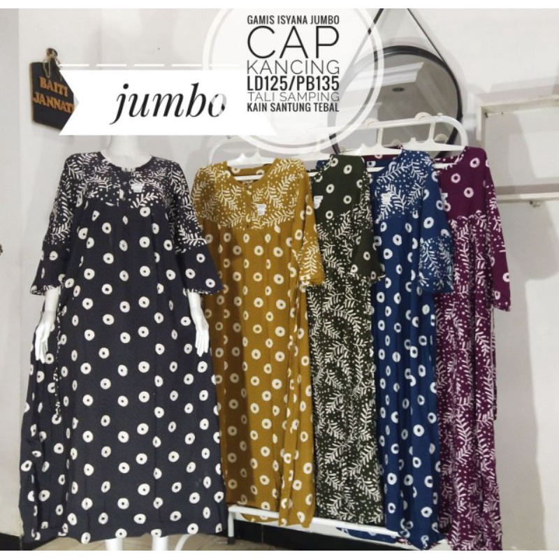 Gamis Jumbo Polkadot Terbaru