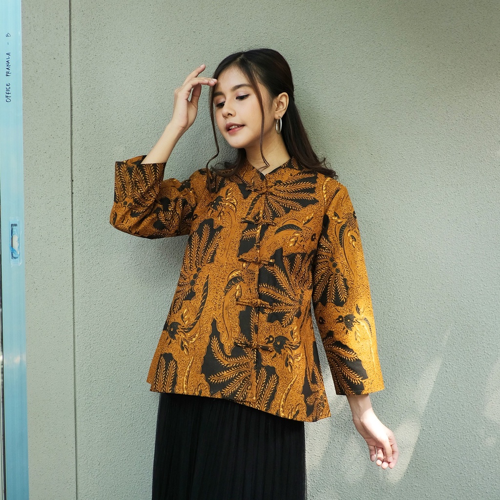 NONA RARA - Vivi Sogan T0700, Baju Batik Kasual Modern