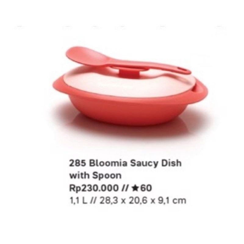 SALE MURAHHbloomia saucy dish tupperware katalog 230k