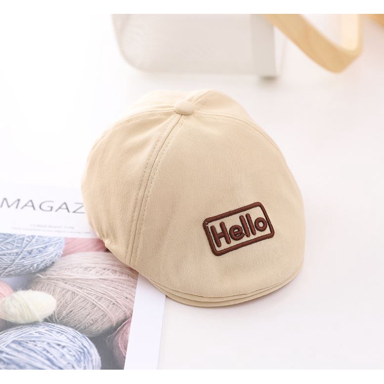 Topi Anak Baret Beret Hello Impor Laki Laki Perempuan-2