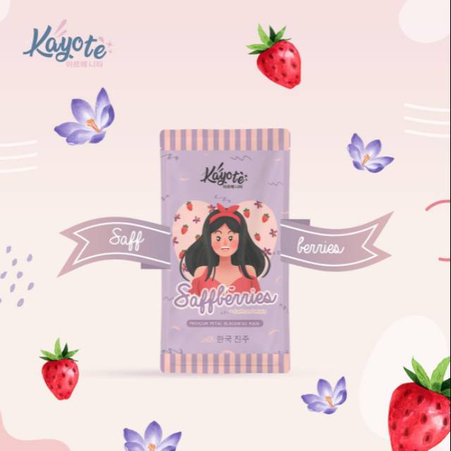 [DIST RESMI] KAYOTE Masker Komedo by Kayote | Premium Petal Blackhead Mask Kayote 10 gr