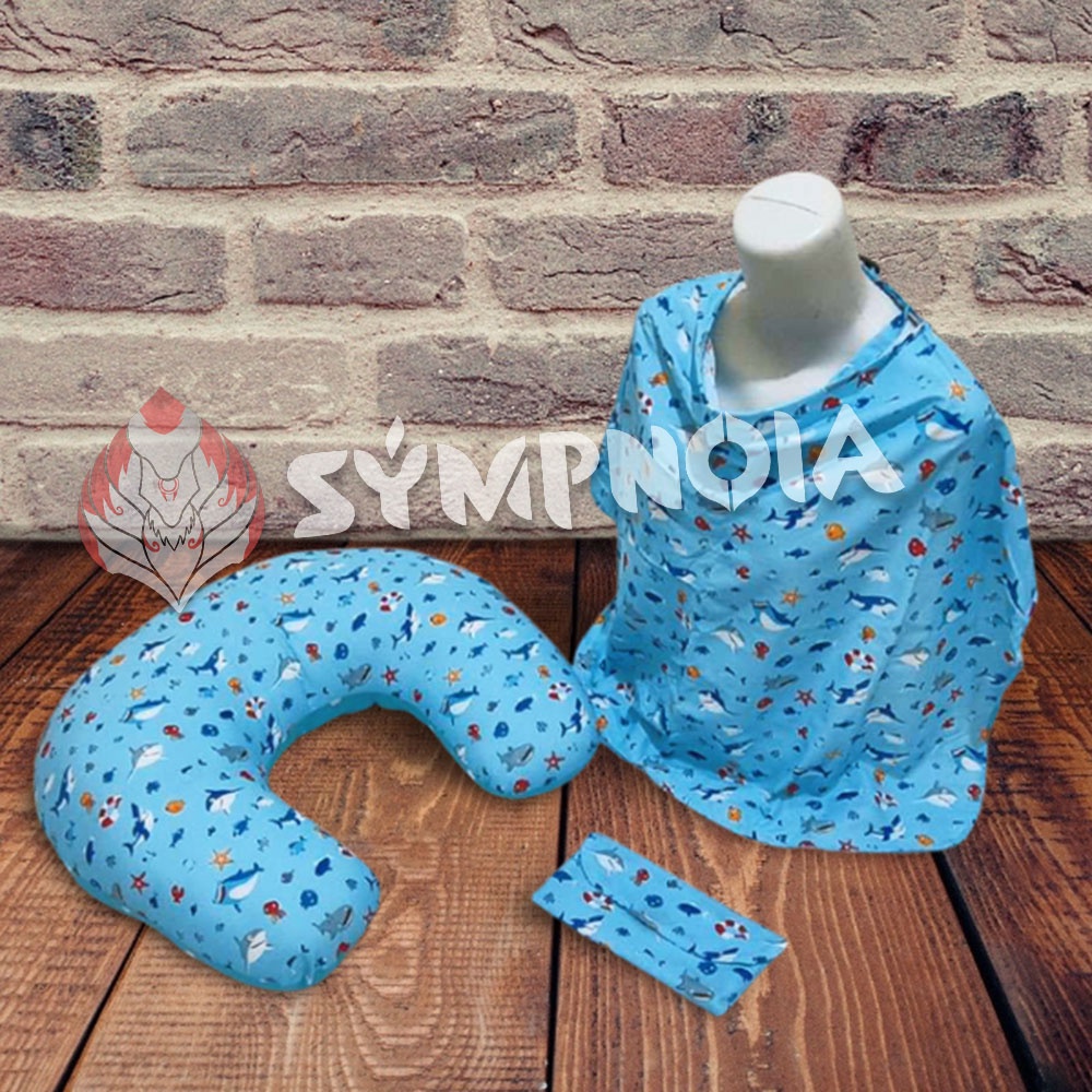 [NEW ARRIVAL} Perlengkapan Bayi Bantal Menyusui + Apron ( FREE POUCH APRON )