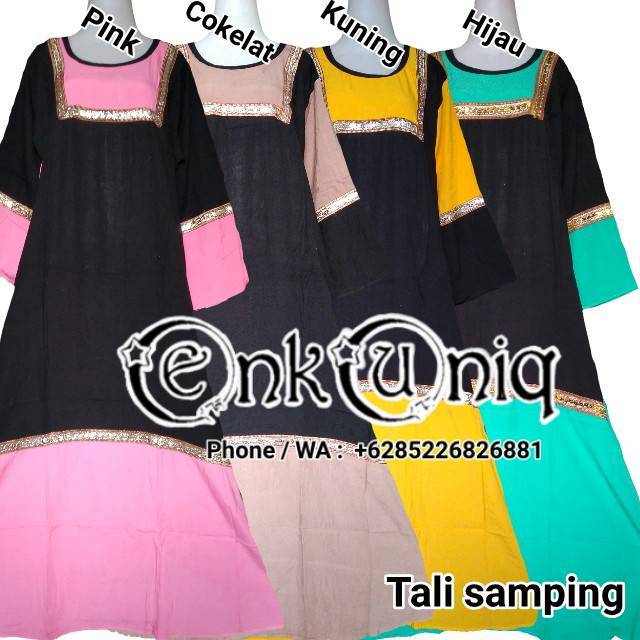 Longdress Renda Arabian Gamis Daster Lengan Panjang Maxi Busana Muslim Dress Maura RA01