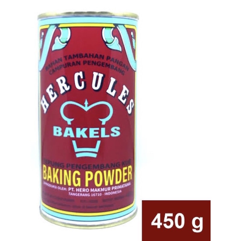 

hercules baking powder 450gr kemasan kaleng