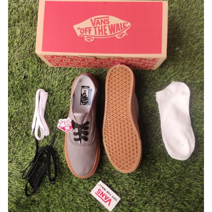 SEPATU PRIA VANSS AUTENTIC GRAY GUM WAFLE DT BNIB MADE IN CHINA PREMIUM IMPORT SEPATU WANITA SEPATU SNEAKERS