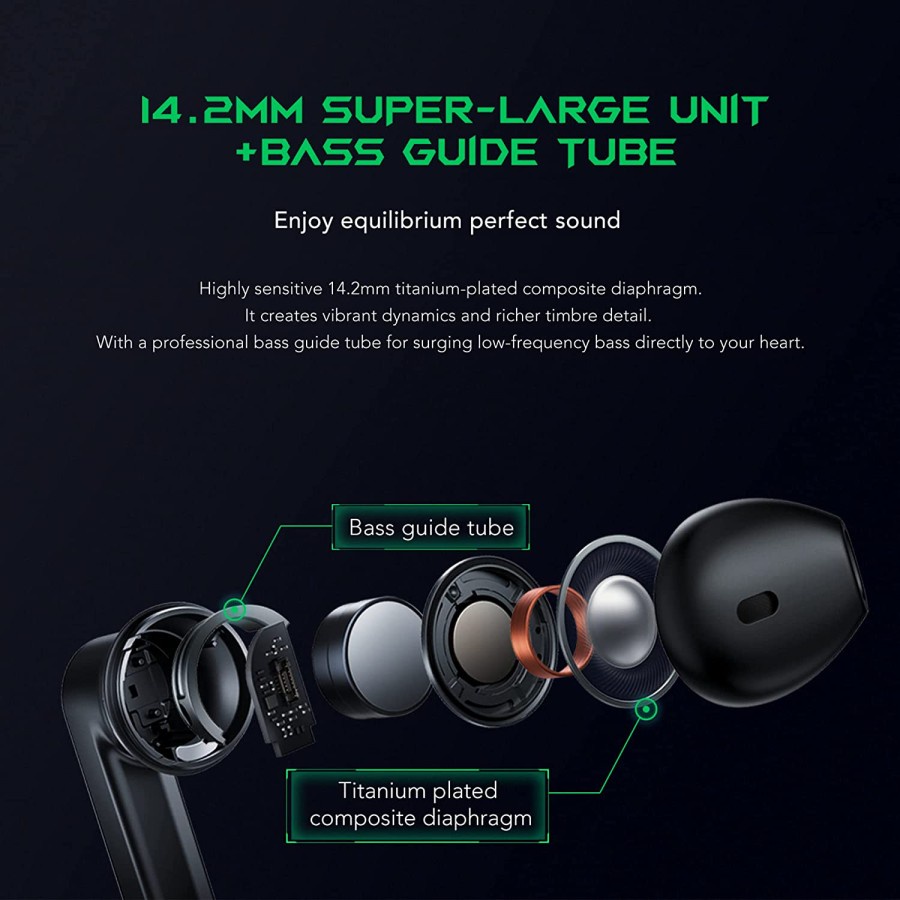 Black Shark JoyBuds TWS Bluetooth Gaming Earphones