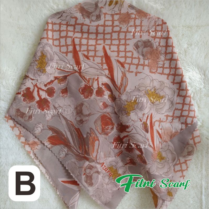 Jilbab PILIH WARNA PILIH MOTIF AZARA LASER segiempat  motif hijab motif kerudung DANISA D2 100-B