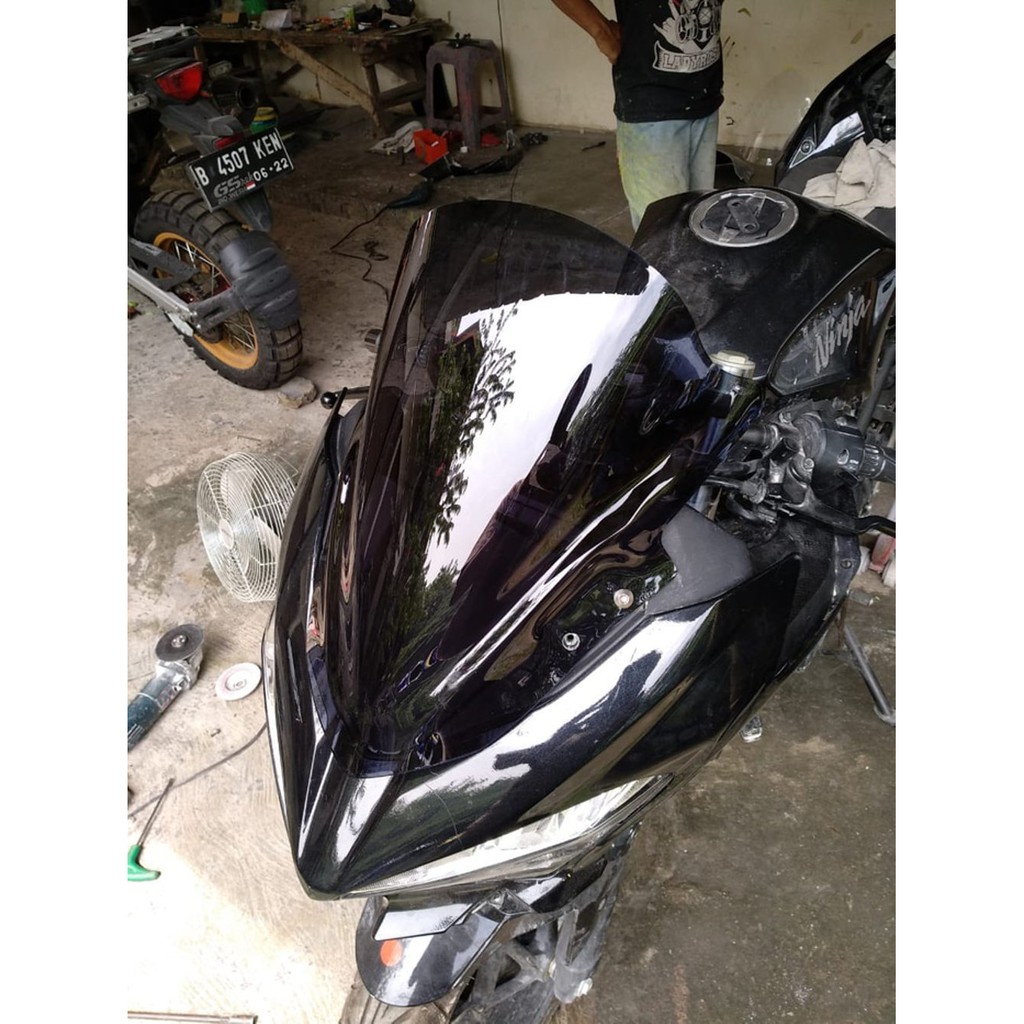 Windshield Ninja 250 Fi 2018 New VISOR Ninja 250 Fi 2018 New Smoke