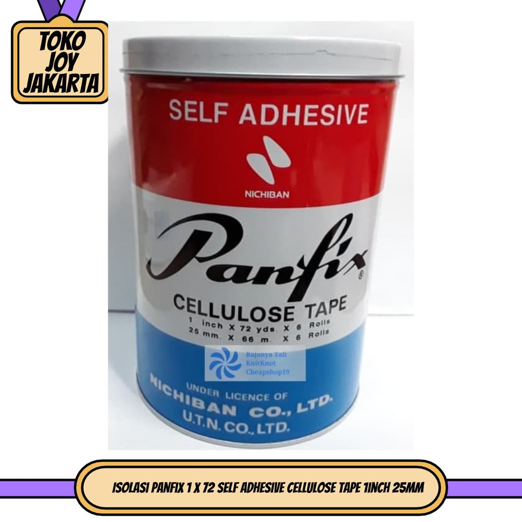 

Isolasi Panfix 1 x 72 Self Adhesive cellulose tape 1inch 25mm