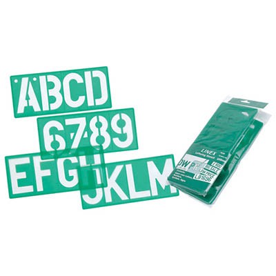 

Lettering stencils LINEX 100mm reff 5864 / penggaris huruf dan angka