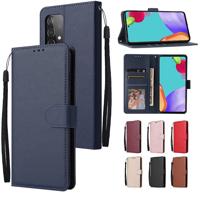 Flip Case Samsung A22 4G/5G A03S A01 A8 2018 S6 Edge Note 4 Flip Cover Wallet Leather Case Dompet