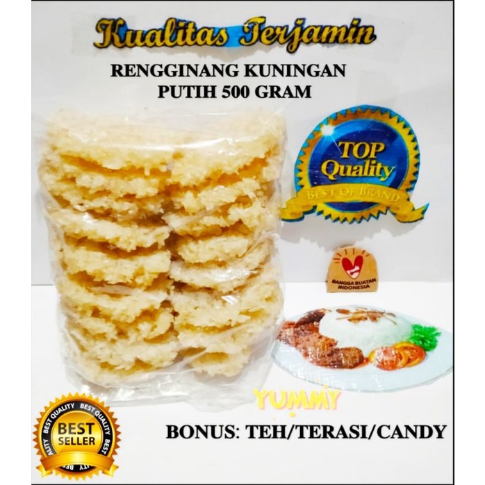 

@500 GR RENGGINANG MENTAH TERASI KUNINGAN BONUS TEH/TERASI/CANDY