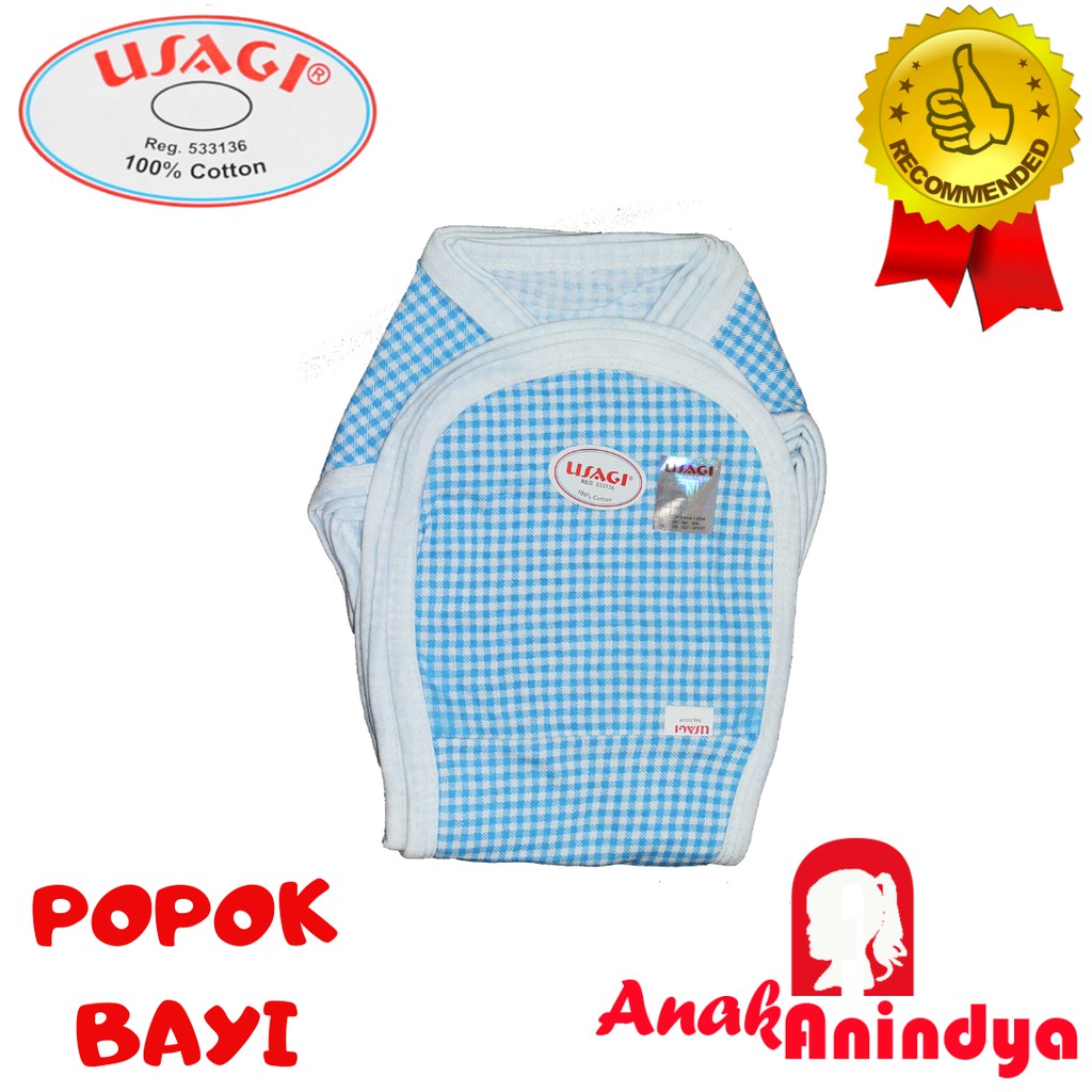 1 PCS POPOK NEWBORN  USAGI |  POPOK KATUN TEBAL DAN LEMBUT  | POPOK NEWBORN MOTIF