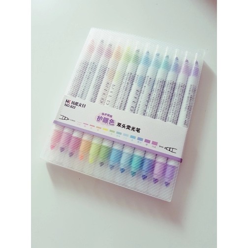 

Stabilo Warna Warni - Highlighter - Stabilo Pulpen 1 Set 12Pcs Hk Twin Marker Mildliner Pastel Color