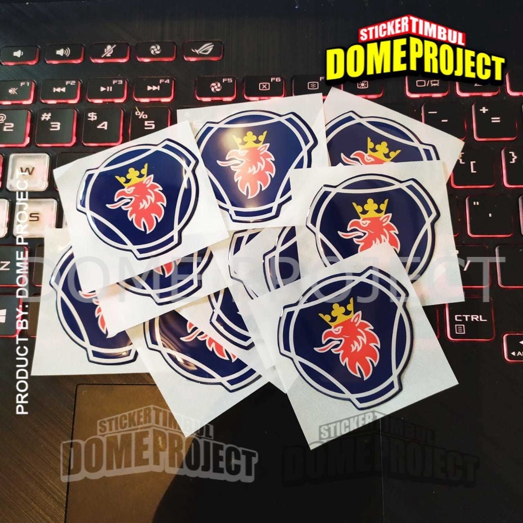 Stiker Motor Timbul Emblem SCANIA STIKER EMBLEM  LENTUR TIMBUL STIKER 3D STICKER MOTOR