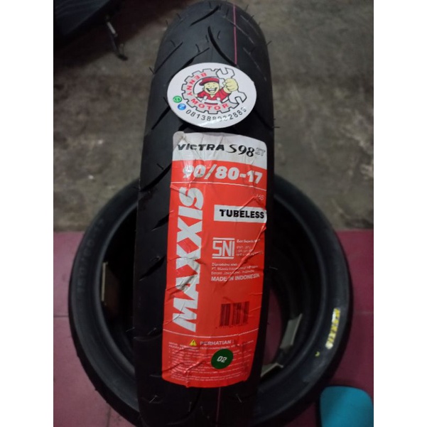 ( BAN DONAT RING 17 ) BAN LUAR MOTOR MAXXIS VICTRA ST 90/80-17 tubles ,ban terbaru dr Maxxis Indones