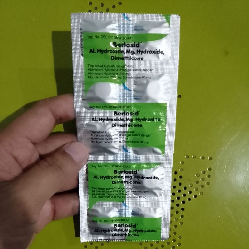 Berlosid® Tablet (Obat Maag, Kembung, Mual, Perih, Nyeri Ulu Hati)