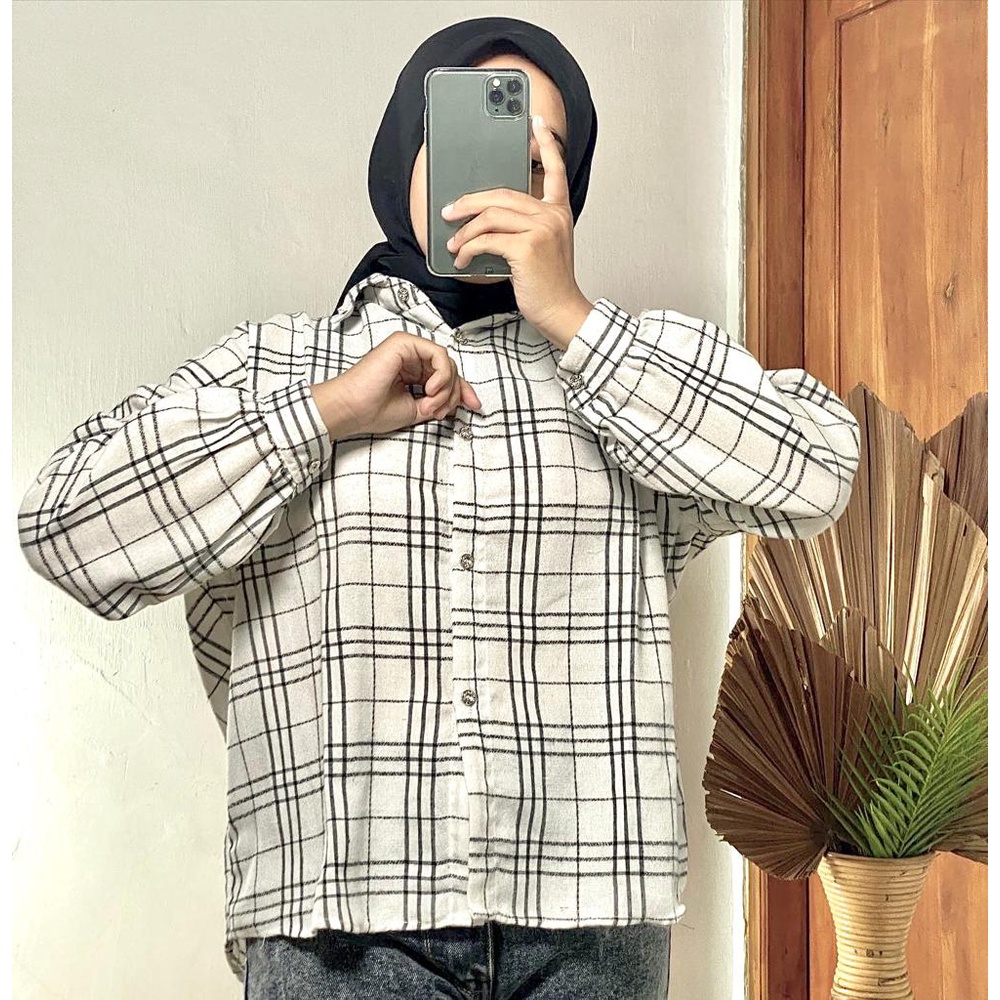 KEMEJA FLANEL OVERSIZE